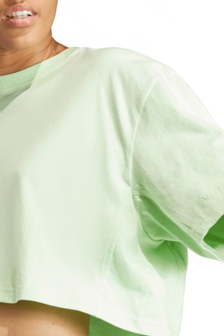 T-shirt cropped - Vert clair