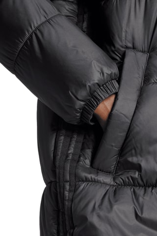 Doudoune longue à capuche - Noir