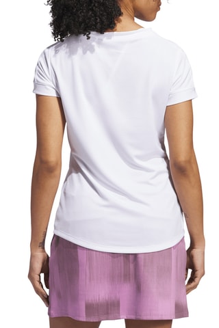 T-shirt de golf Ultimate365 Rib Mix - Blanc
