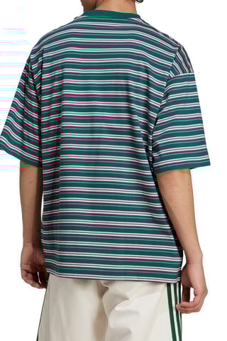 T-shirt ample rayé '80s - Vert