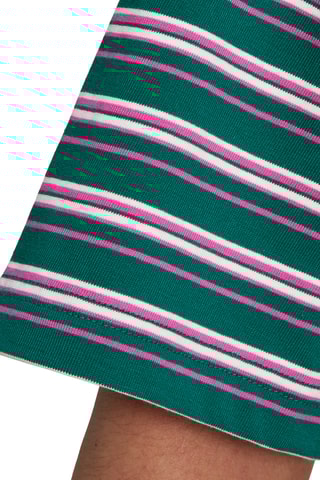 T-shirt ample rayé '80s - Vert