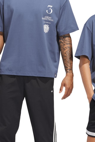 T-shirt standard LA to the World - Bleu cobalt