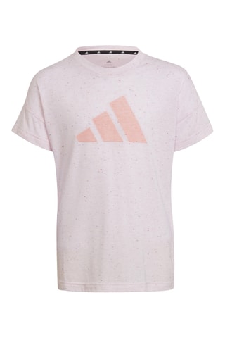 T-shirt Future Icons 3-Stripes Loose Cotton - Rose chiné