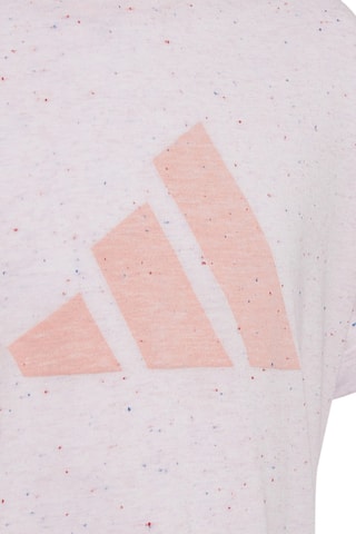 T-shirt Future Icons 3-Stripes Loose Cotton - Rose chiné