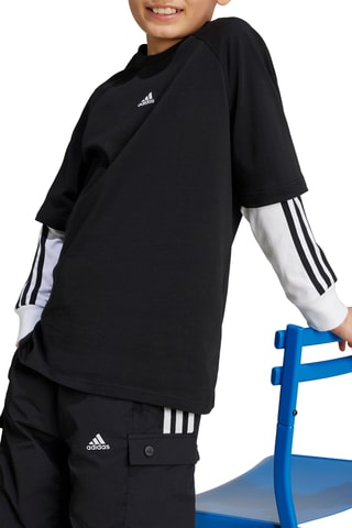 T-shirt trompe-l’œil - Noir