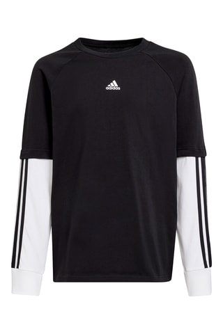 T-shirt trompe-l’œil - Noir