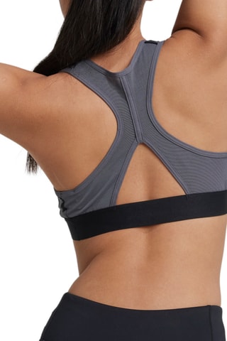 Brassière sport push-up Power React - Gris et noir