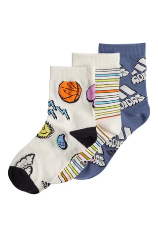 3 paires de chaussettes Bubbles - Blanc et bleu clair