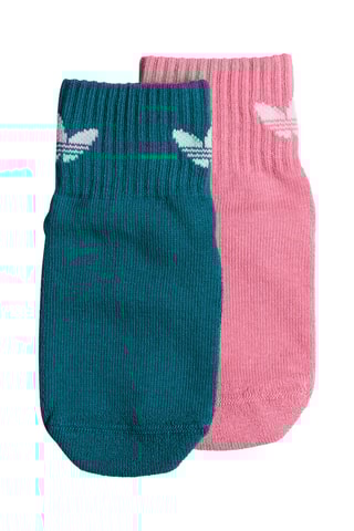 2 paires de chaussettes antidérapantes - Rose et bleu pétrole