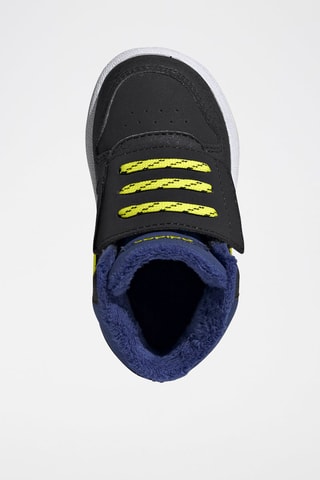 Sneakers Hoops 2.0 Mid Noir et jaune fluo