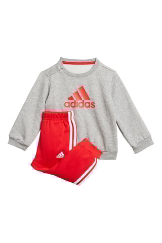 Sweat et pantalon Badge of Sport Gris chiné et rouge