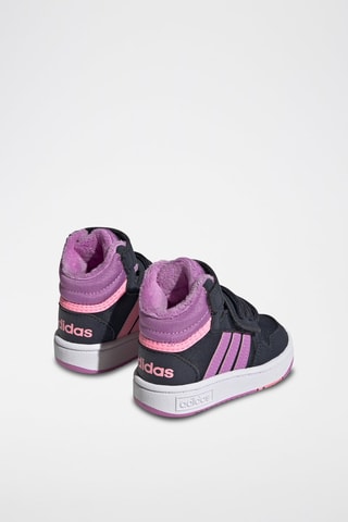 Sneakers montantes fourrées Hoops Mid 3.0 AC I Bleu nuit et mauve
