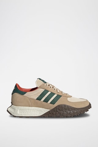 Sneakers en nubuck Retropy E5 Camel et beige