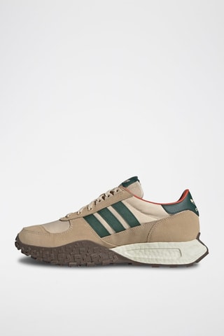 Sneakers en nubuck Retropy E5 Camel et beige