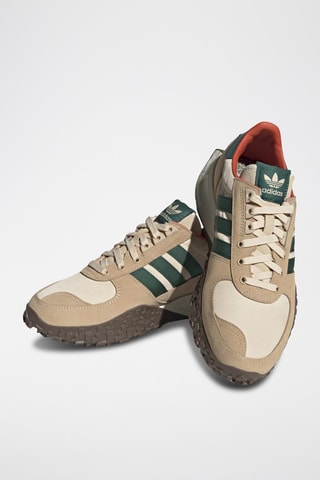 Sneakers en nubuck Retropy E5 Camel et beige