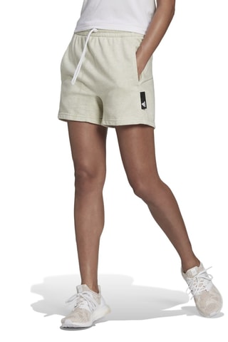 Short taille haute W SL Beige chiné