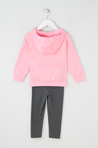 Survêtement Fleece Rose et gris chiné