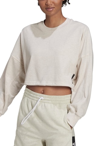 Sweat court Studio Lounge Summer Gris clair chiné