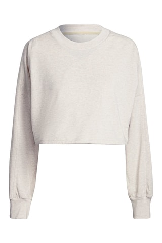 Sweat court Studio Lounge Summer Gris clair chiné