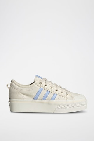 Sneakers plateformes Nizza Platform - Beige et bleu