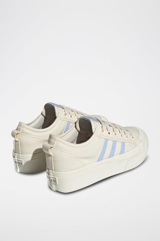Sneakers plateformes Nizza Platform - Beige et bleu