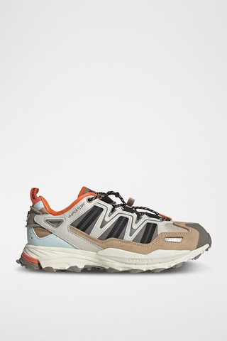 Sneakers en nubuck Hyperturf Camel et blanc