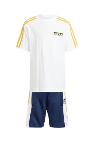 T-shirt et short - Blanc et bleu marine