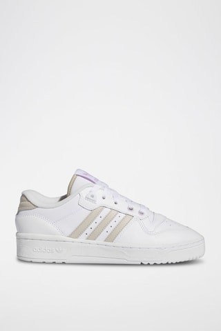 Sneakers en cuir Rivalry Low - Blanc et beige