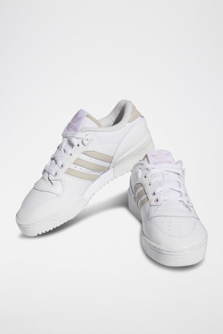 Sneakers en cuir Rivalry Low - Blanc et beige