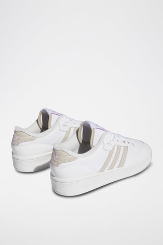 Sneakers en cuir Rivalry Low - Blanc et beige