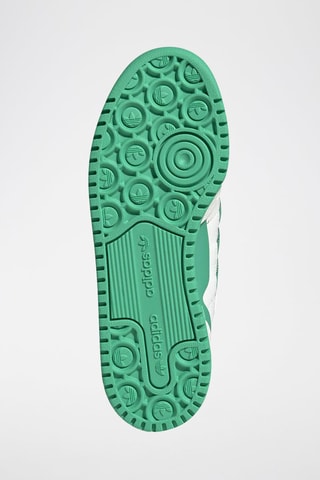Sneakers en cuir Forum Bold Stripes - Blanc et vert