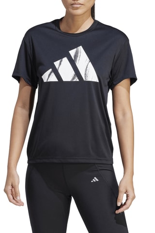 T-shirt de running Run It Brand Love - Noir