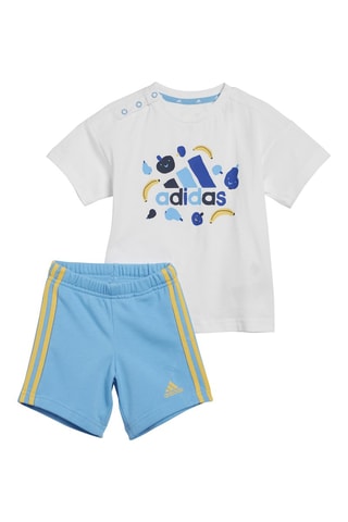 T-shirt et short Fruit - Blanc et ciel