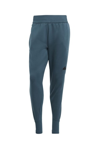 Pantalon taille haute - Bleu canard