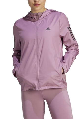 Coupe-vent de running pliable à capuche Own The Run Base - Mauve
