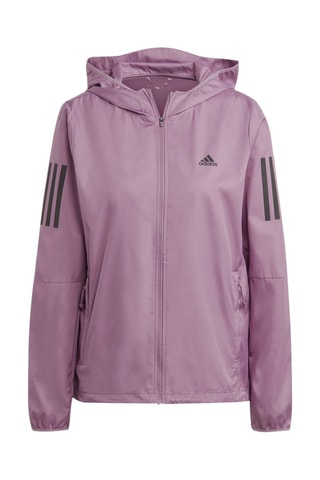 Coupe-vent de running pliable à capuche Own The Run Base - Mauve