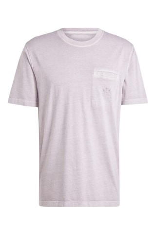 T-shirt poche Trefoil Essentials + Dye - Gris