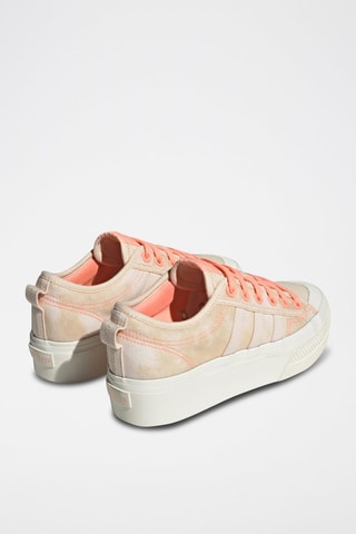 Sneakers plateformes Nizza Platform W - Blanc et saumon