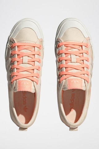 Sneakers plateformes Nizza Platform W - Blanc et saumon