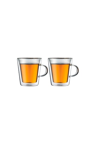 2 canecas com parede dupla em vidro borossilicato Canteen -  20 cl
