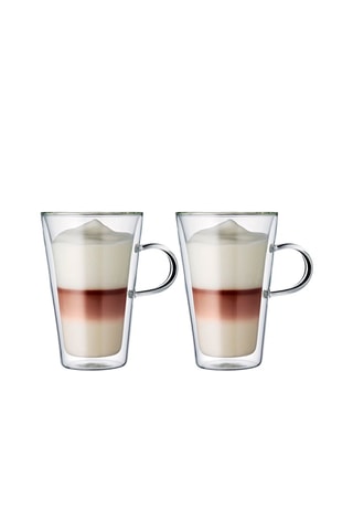 2 canecas com parede dupla em vidro borossilicato Canteen -  40 cl