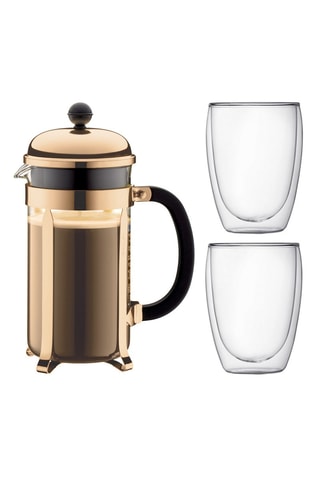Ensemble à café Chambord  -  3 pièces - 1 l et 2 x 35 cl