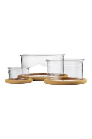 3 plats en verre borosilicate Hot Pot - 25 cl, 1 l et 250 cl