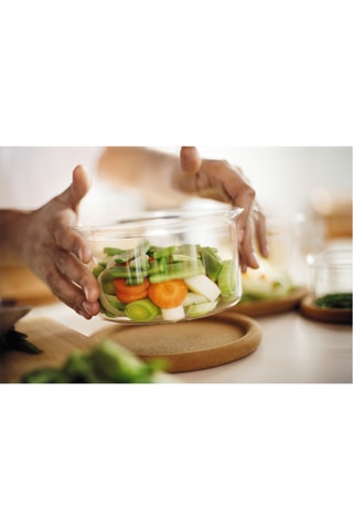 3 plats en verre borosilicate Hot Pot - 25 cl, 1 l et 250 cl