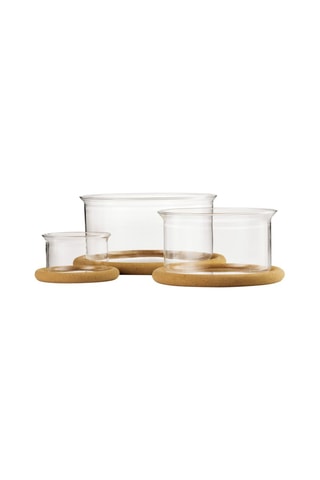 3 plats en verre borosilicate Hot Pot - 25 cl, 1 l et 250 cl
