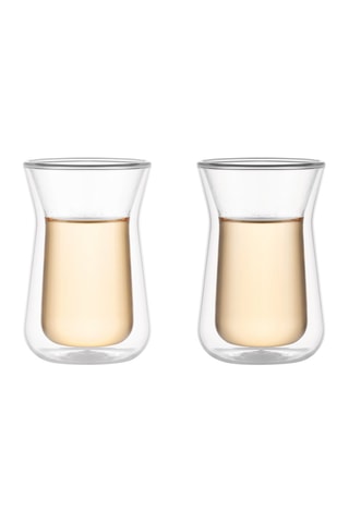 2 verres à thé en verre borosilicate - 10 cl
