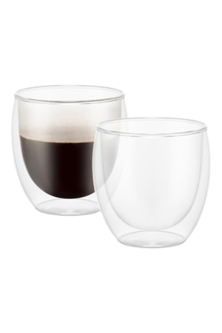 2 copos de parede dupla em vidro borossilicato soprado Pavina - 25 cl