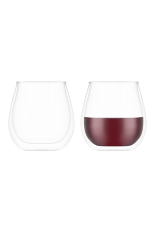 2 copos de vinho em vidro borossilicato 0,5 l