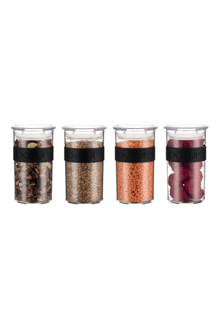 4 pots de conservation avec couvercles - 25 cl