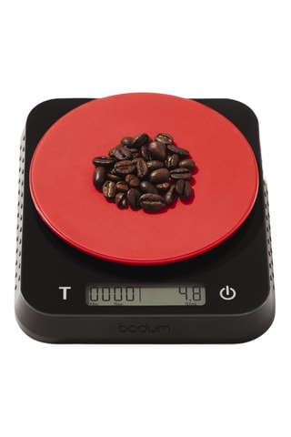 Balance chronomètre Bistro - Noir et rouge